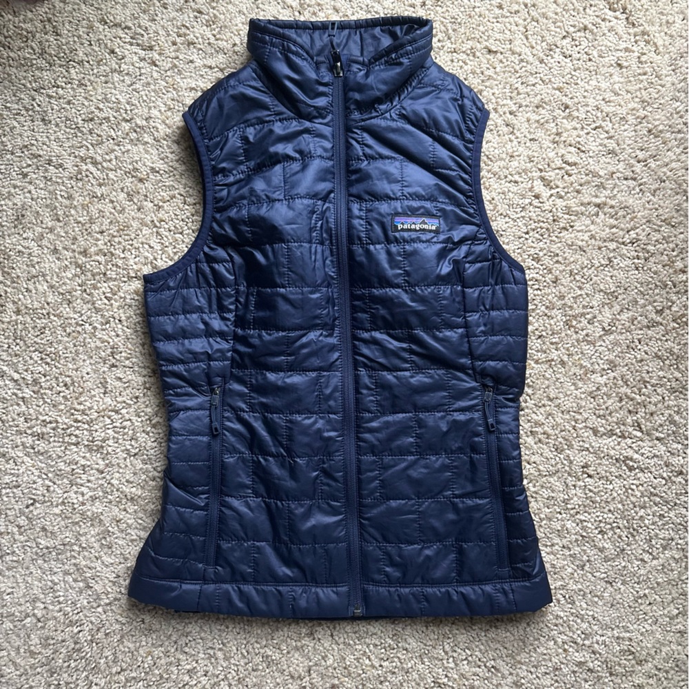 Patagonia Nano Puff Vest Navy Insulated Lightweight Outdoor
